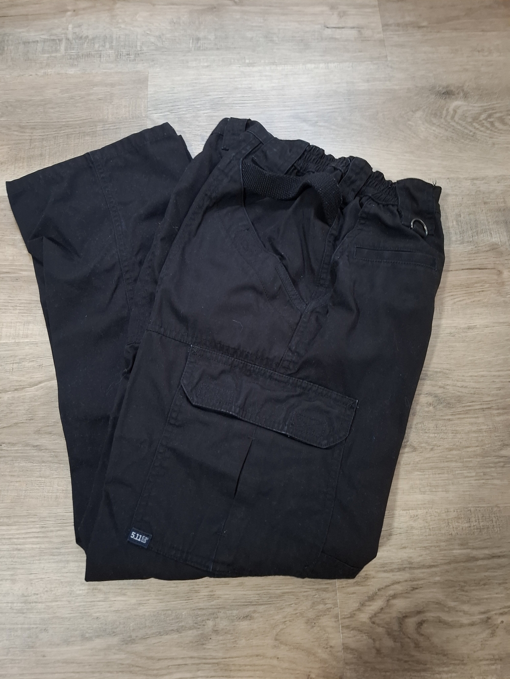 5.11 Tactical Womens Black Cargo Pants with Elastic Waist Size 2